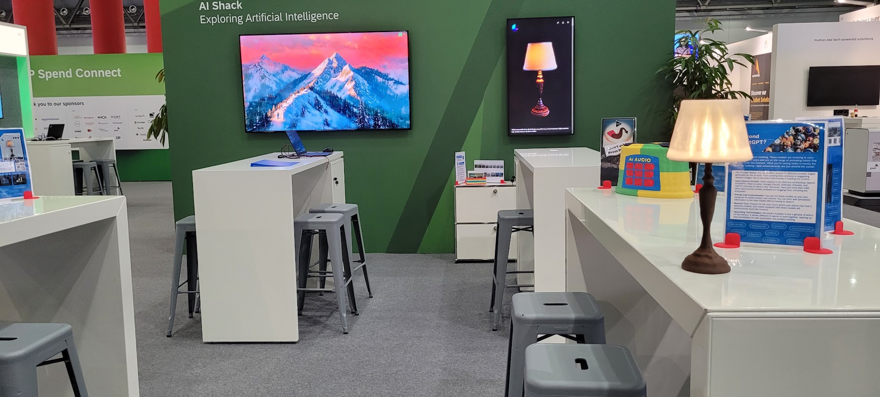 AI Shack booth at Spend Connect Vienna